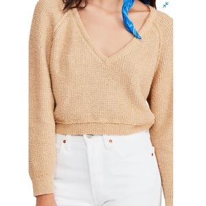 Free People Cropped Sweater